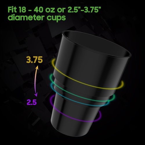 10L0L Universal Golf Cart Heater Propane Cup Holder for Yamaha EZGO Club Car, Material Upgrade Replacement Holder for 16.4 oz Portable Propane Heater Camping Gas Cylinder Black (2 Pack)