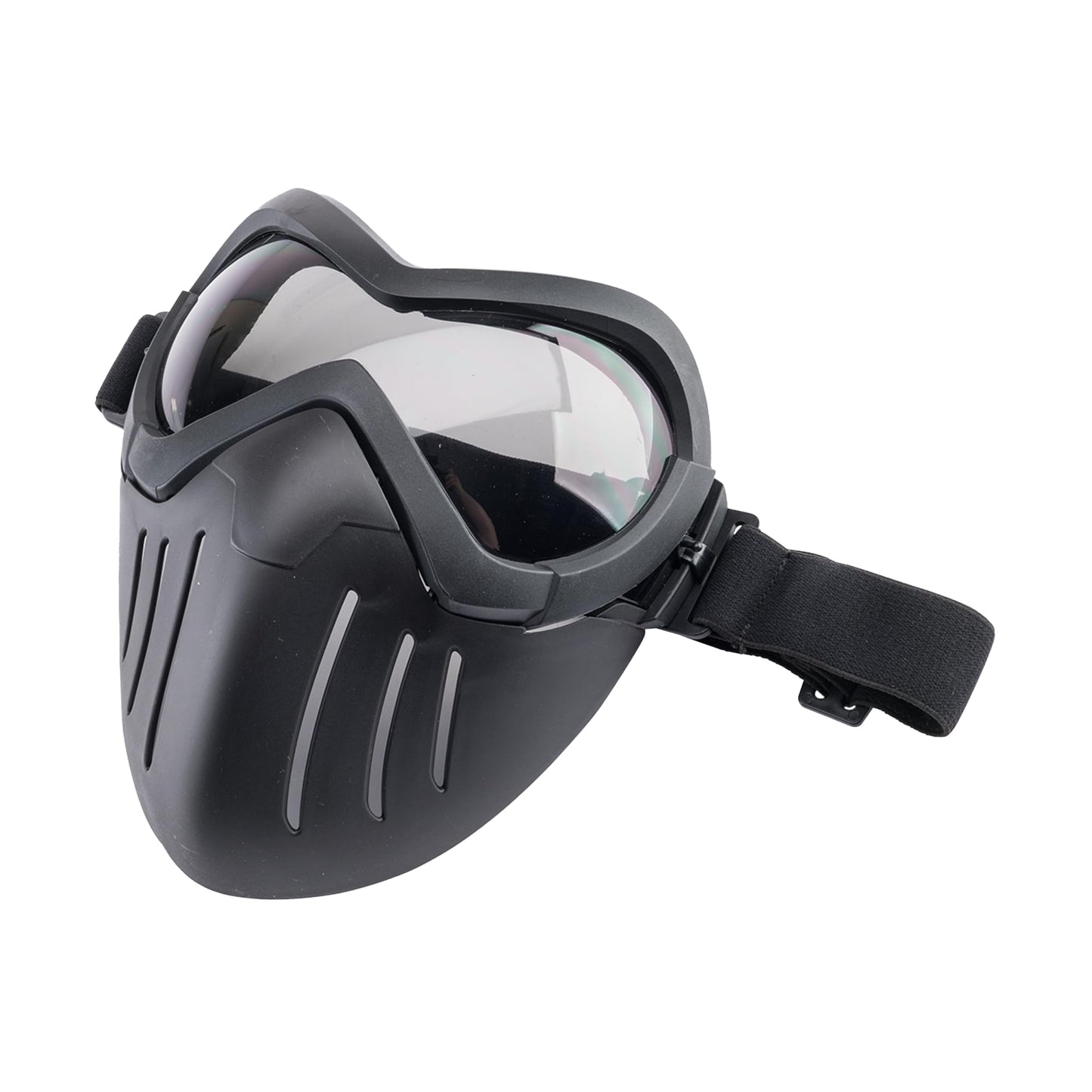 Evike Airsoft Airsoft - 6mmProShop - Slipstream - Goggle and Lower Face Shield Face Mask (Color: Black Frame/Tinted Lens)