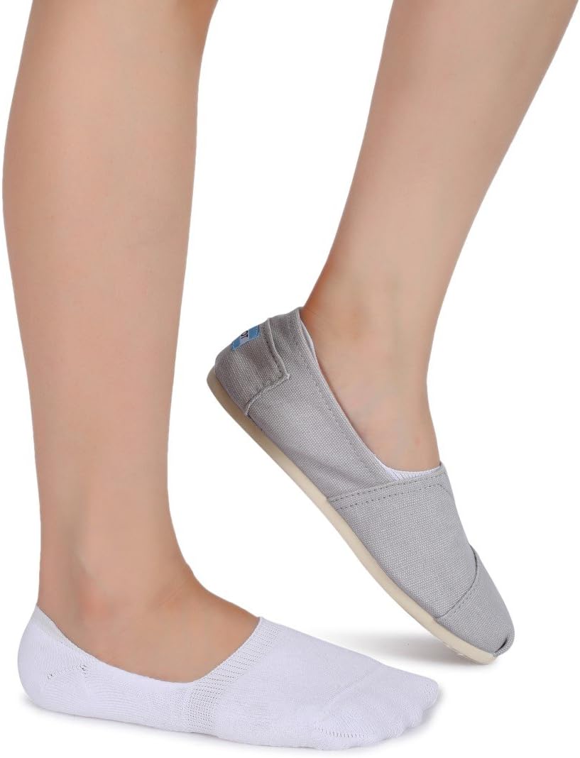 Pareberry Women's No Show Socks - Thick Cushion Cotton, Non-Slip Design | 5/10 Pack Options