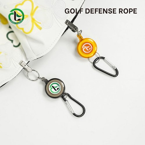 Lohas Creative Golf Badge Reel Holder Retractable Cord Badge Holder Golf Gloves Clip Heavy Duty Telescopic Rope for Climbing,4pcs