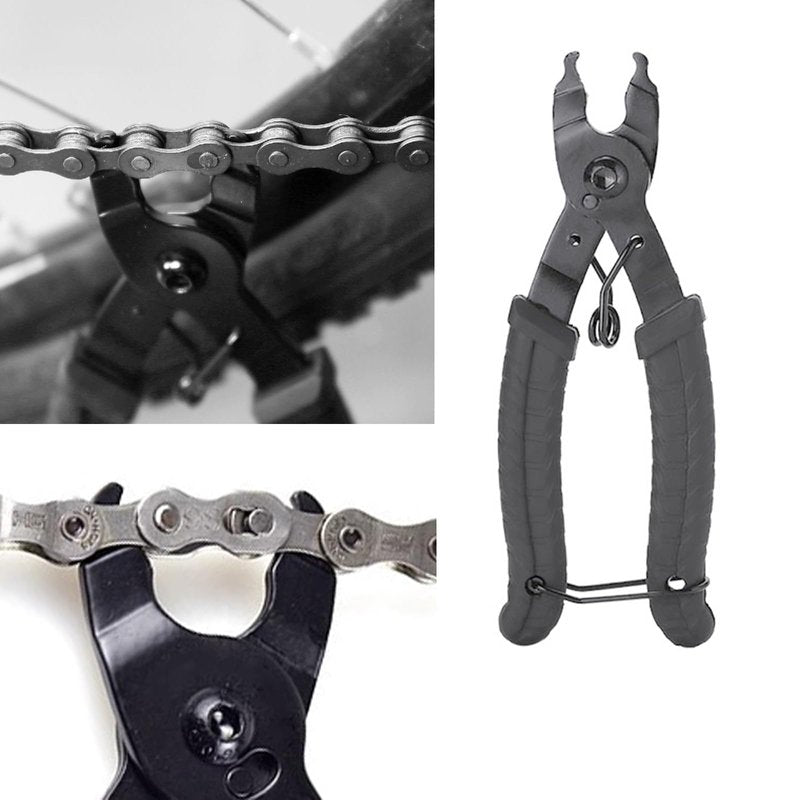 Bike Chain Repair & Maintenance Tools Kits:Bike Link Plier + Chain Breaker Splitter Tool+Chain Checker+3 Pairs Bicycle Missing Links+Chaingang Cleaning Brush,for Repair & Cleaning Maintenance Solution