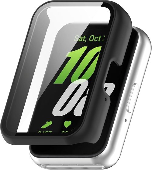 FanTEK Galaxy Fit 3 Watch Case - Scratch Resistant & Shock Absorbing, Matte Black for Men & Women