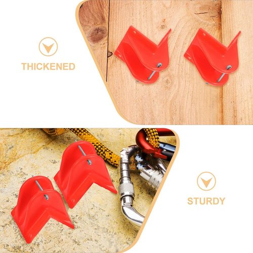 Housoutil Climbing Rope Edge Protector 4-Pack Angle Guard for Outdoor Rappelling and Mountaineering Safety Gear Lightweight 2.67X2.51X2.36 Inch Durable Rope Protector for Camping