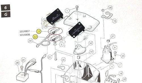 Micro Switch Kit for 1999-current Club Car DS Gas Golf Cart 101979101 1014808 1014807