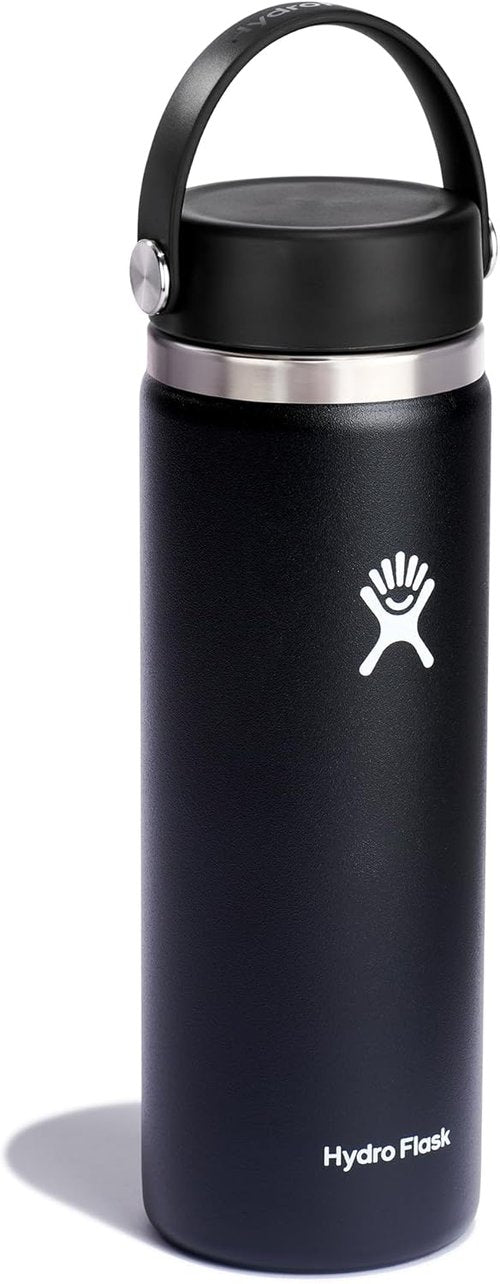 Hydro Flask Water Bottle - Insulated Stainless Steel, Wide Mouth Flex Lid - 20 Oz, Leakproof & Refillable