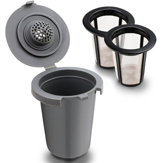 Reusable Filter Cup for Cuisinart，Compatible with SS-RFC Single Serve Brewer Coffe Maker (1 Pack with 2 Mesh Filters)