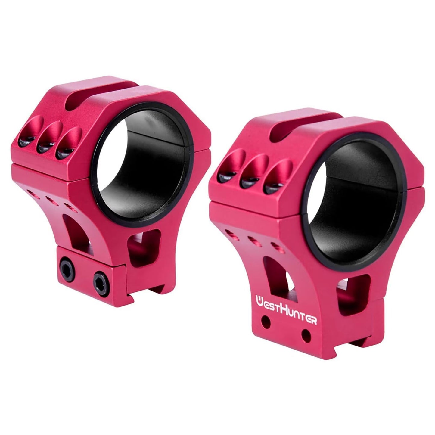 WestHunter Optics Precision 11 mm Dovetail Scope Rings, 1 Inch 30 mm 34 mm Tactical Scope Mount | Red