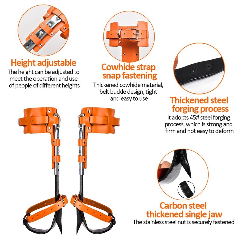 MITOJOSYEER Tree Climbing Gear - Tree Climbing Spikes,for Hunting, Fruit Picking,Climbers of tree climbing equipment