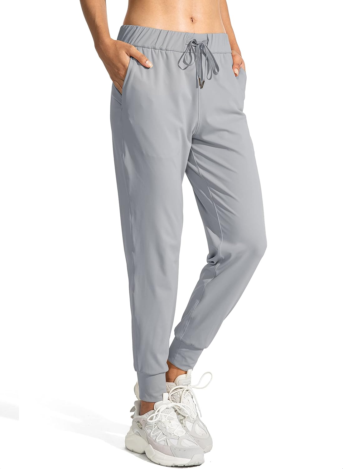 SANTINY Women's Joggers - Comfortable Drawstring Sweatpants with Pockets for Running & Lounge Wear