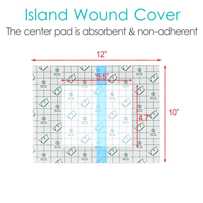 Waterproof Shower Protector | 10x12 Inch Dialysis Catheter Shower Cover Large | Without Glue in The Center for Chest Chemo Port Picc Line PD Peritoneal Dialysis Accessories Bandage (Pack of 7)