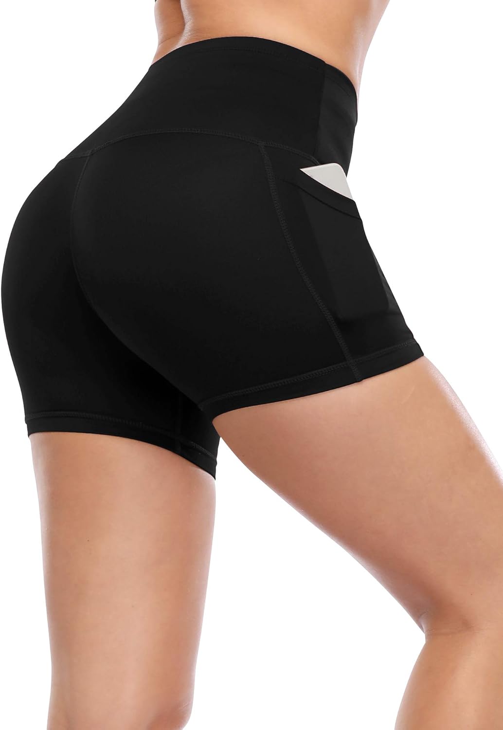 CADMUS High Waist Athletic Shorts - Women's Yoga & Fitness Running Shorts with Deep Pockets