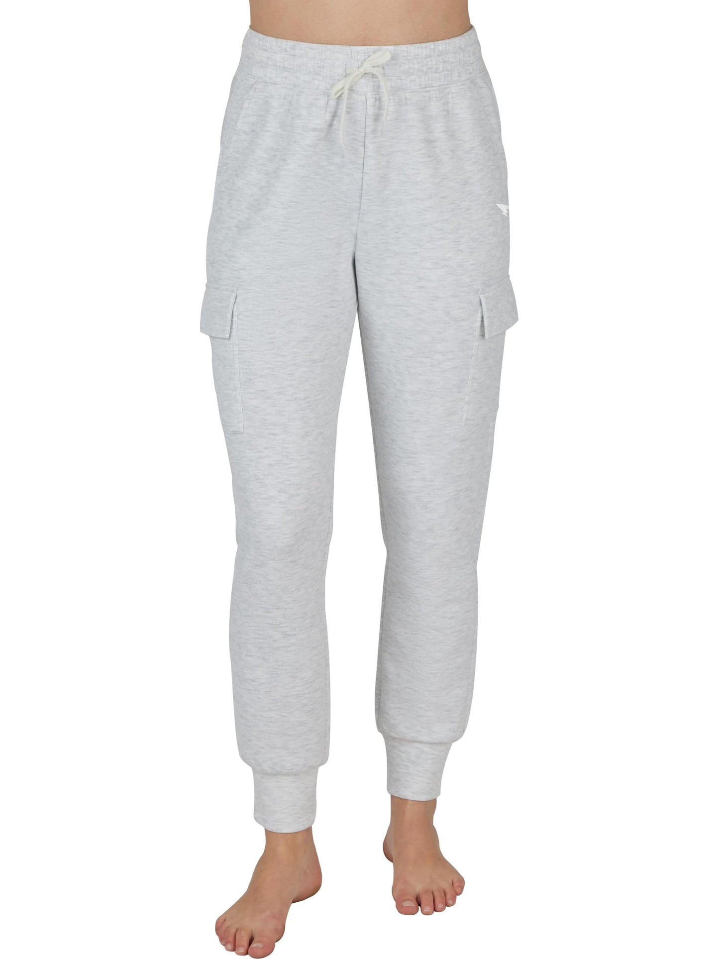 DITOK Women's Cargo Jogger Sweatpants, Soft Smooth Lightweight Tapered Athletic Lounge Pants with Pockets for Hiking, Casual - Grey