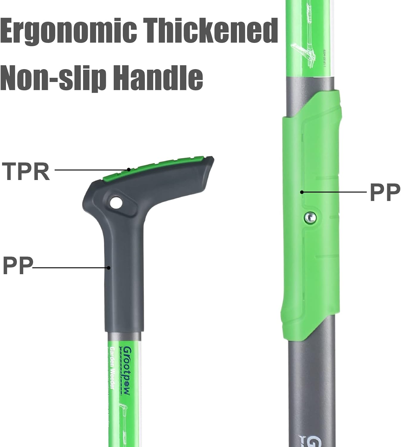 Lightweight 39-Inch Apex Weeder Tool for Women - Ergonomic 3-Claw Weed Remover