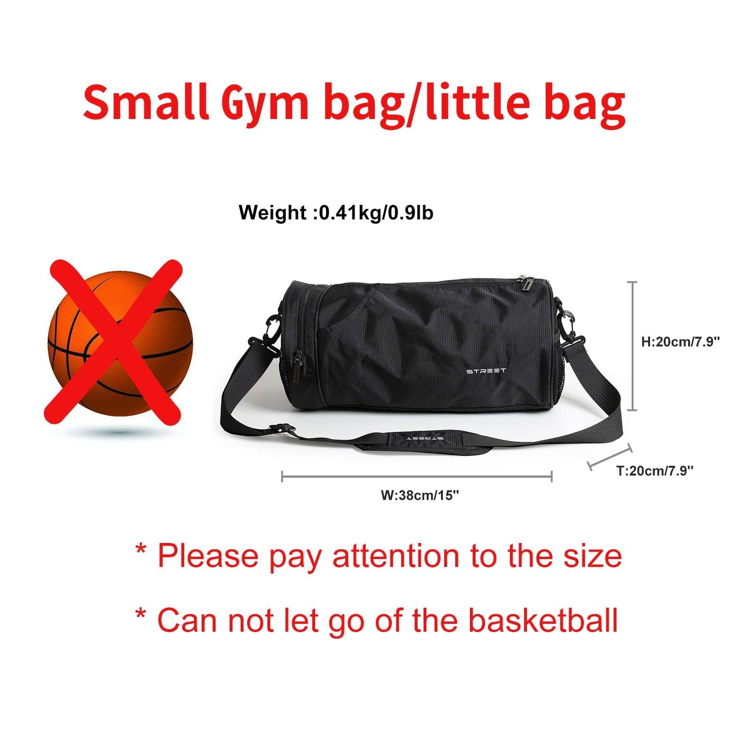 Large Sports Gym Duffel Bag for Men & Women - Travel Overnight Tote with Shoes Compartment