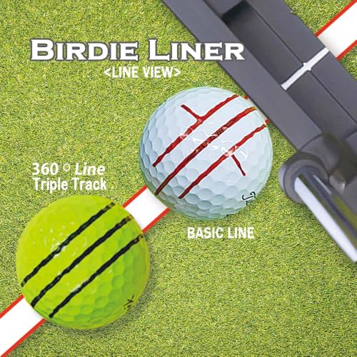 360-Degree Golf Ball Marker Alignment Tool Kit - Black