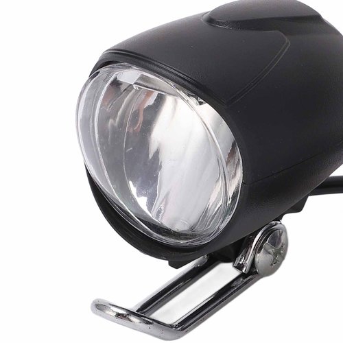 CYTGOUPER 18-100V 3W 35LUX E Bike Headlight 2 Pin,Universal Voltage Brakelight Lamp Headlight,2 In1 Electric Bike Head Light Horn Lamp with 1.49m Cable for Electric Bike(No Switch)