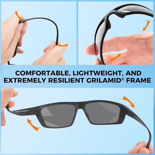 KastKing Huzzah Polarized Sport Sunglasses - UV Protection for Men & Women | Perfect for Driving, Fishing, Cycling & Running