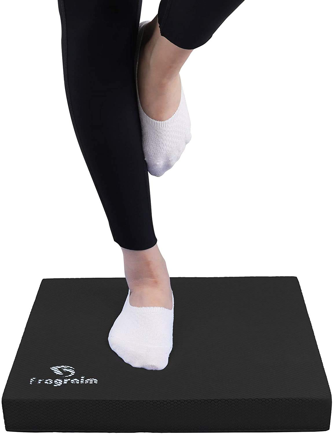 Balance Pad, Non-Slip Foam Mat & Ankles Knee Pad Cushion for Physical Therapy, Rehabilitation, Core Balance and Strength Stability Training, Yoga & Fitness, 15.7 x 13 x 2 Inch (Black)