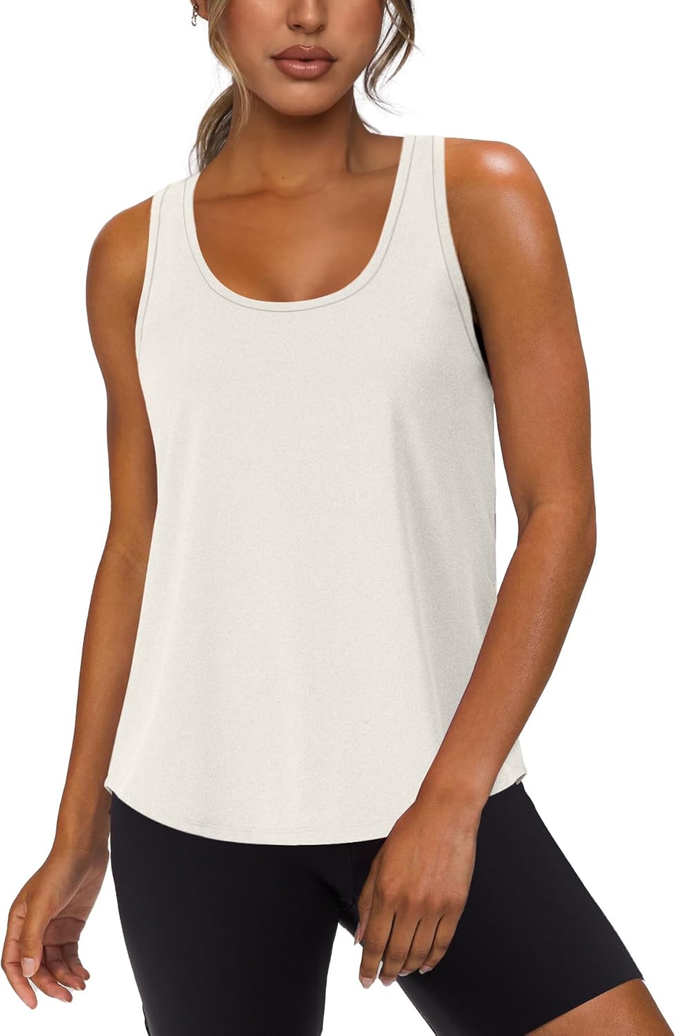 WIHOLL Women's Athletic Racerback Tank Tops - Sleeveless Gym & Yoga Fitness Wear (S-XXL)