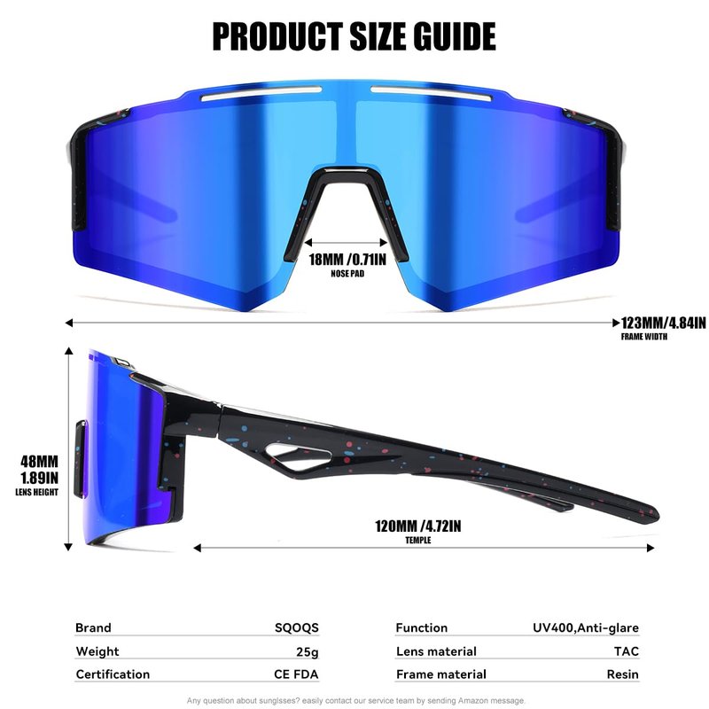 SQOQS 3PACK Kids Sunglasses Youth Baseball Sunglasses for Boys Girls - Softball Cycling Sports Sun Glasses UV400 Protection