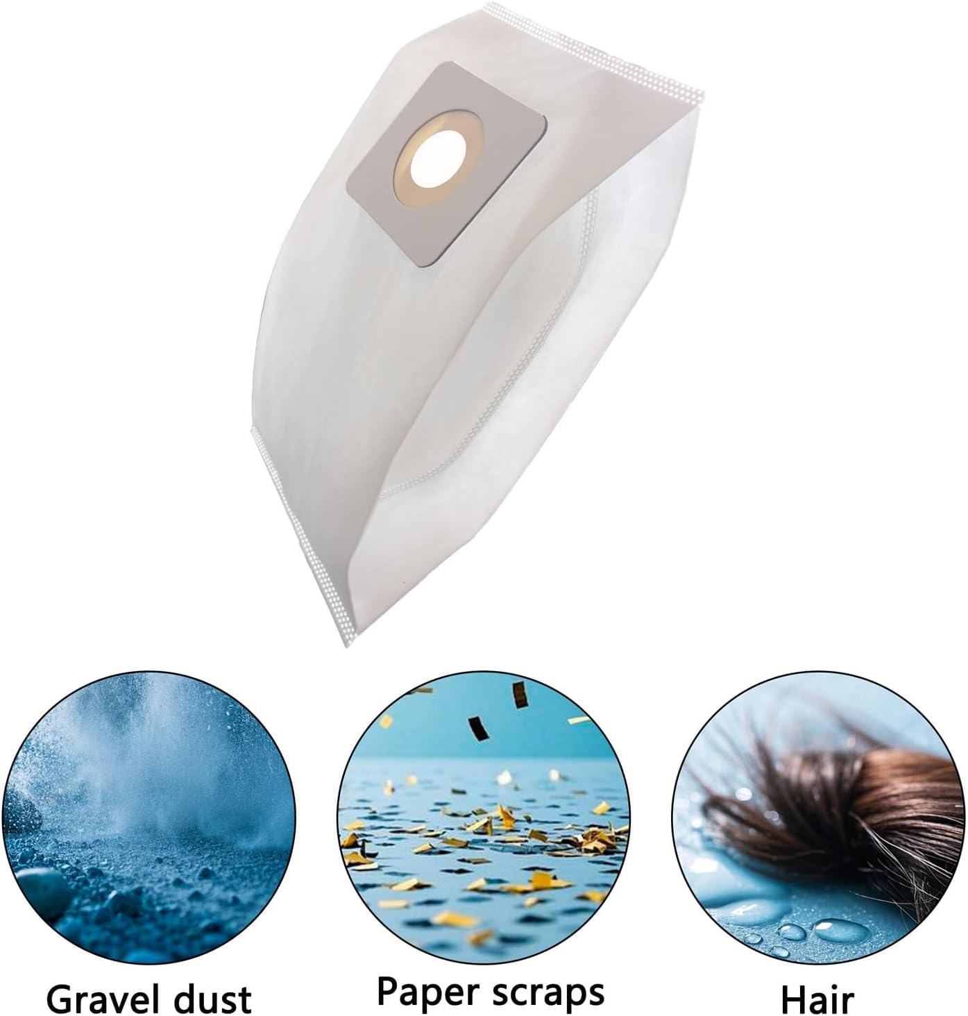 Erohaw Compatible with Bissell Style 7 Vacuum Bags Replacement for PowerForce 1739 1398 71Y7 3522R, PowerGlide 35452, CleanView 20191 20193, Replace 30861, 32120-6pcs