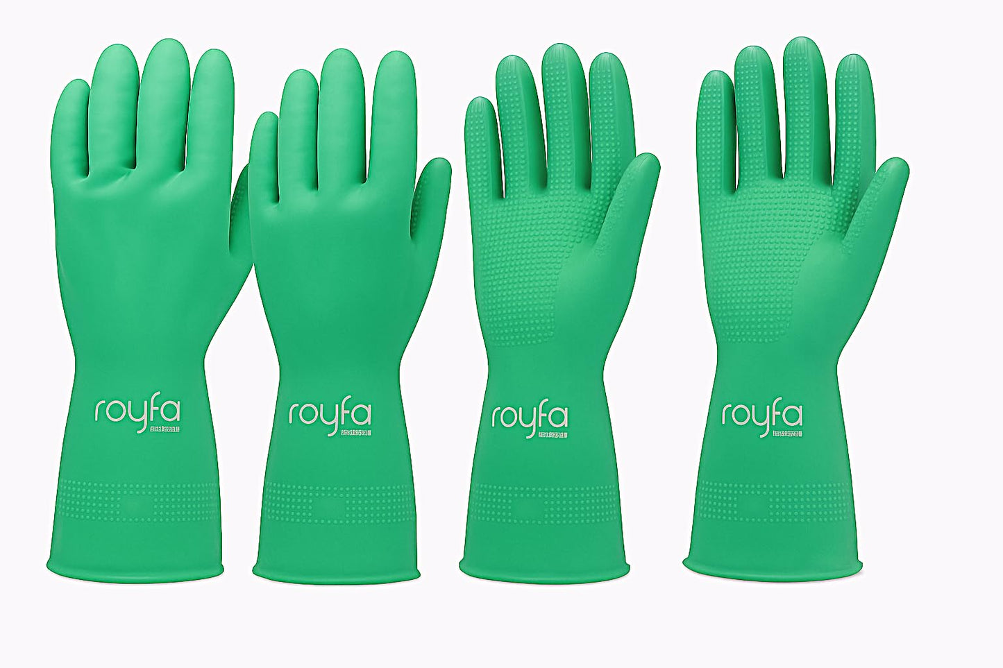 Royfa Donning Gloves for Compression Stockings - Universal Fit Gloves with Raised Ridge Palms for Better Grip (2 Pack, Medium) (Large Pack 2)