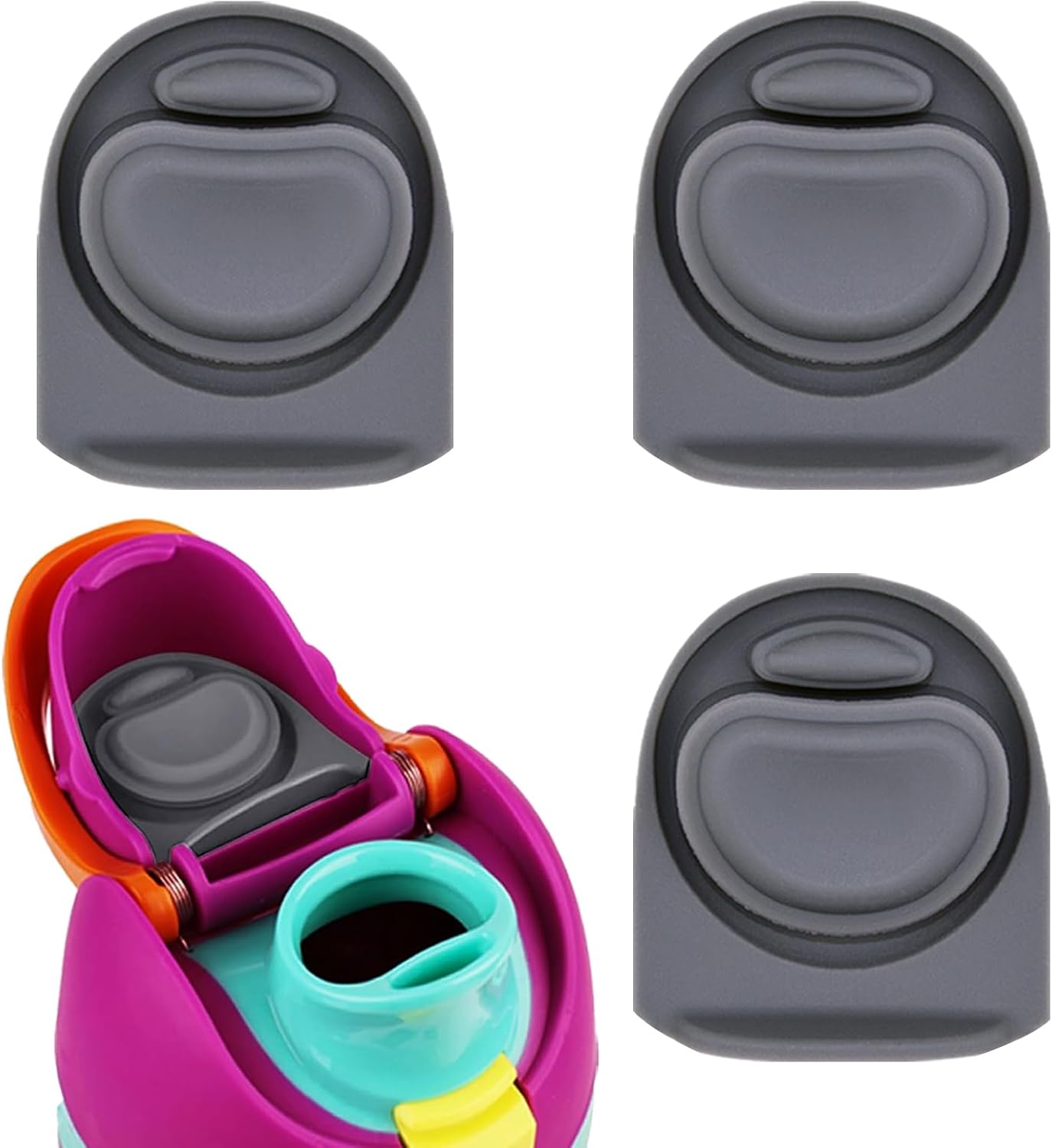 Owala | 3-Pack Replacement Rubber Stopper Seals - Durable Silicone Caps for 16-40oz Water Bottles