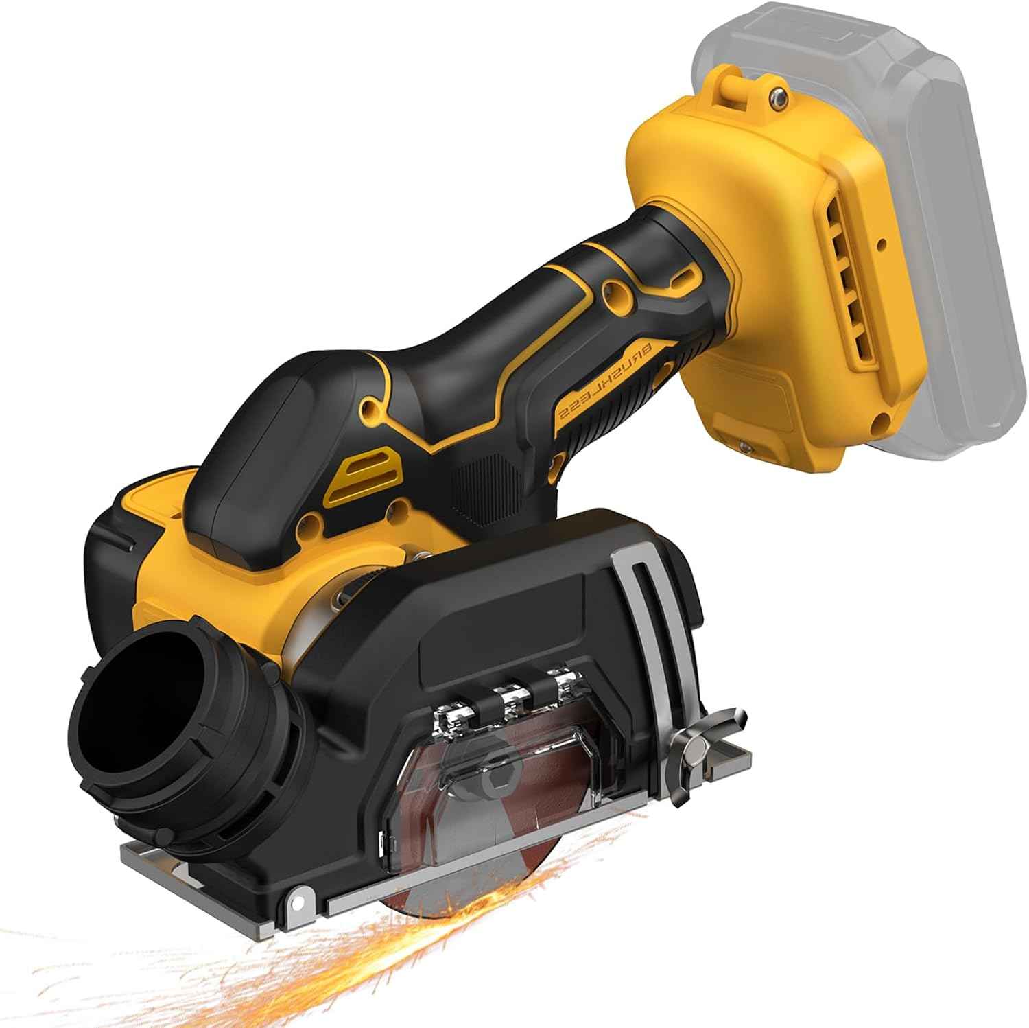 DeWalt 20V MAX Cordless Mini Circular Saw - 3 Inch Cut Off Tool with 5 Blades for Metal, Wood, Tile & Plastic