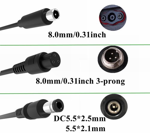 42V 2A Hover-1 Electric Scooter Charger,Replacement Charger for 36V Lithium e-Bike Scooter Battery,Gotrax,Maxshot V1,Hiboy,Jetson,Volpam