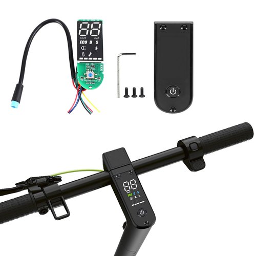 Agatige Electric Scooter Controller Control Board, Scooter Digital Display Dashboard with Panel Cover for Ninebot MAX G30 Electric Bicycle