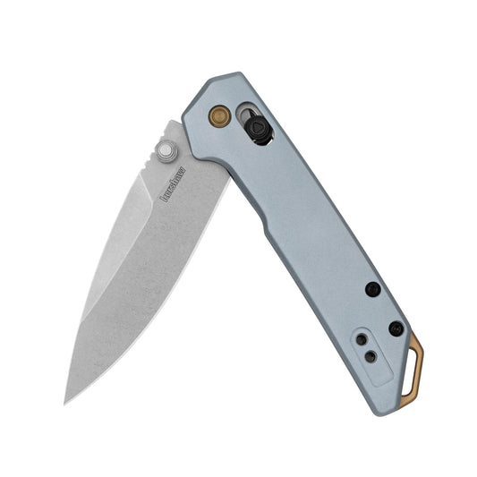 Kershaw Mini Iridium Pocket Knife, Silver and Blue