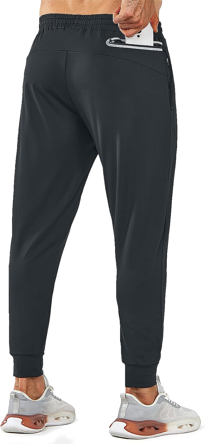 NORTHYARD Men's Joggers - Lightweight Athletic Sweatpants with Zipper Pockets | Ideal for Running & Workouts