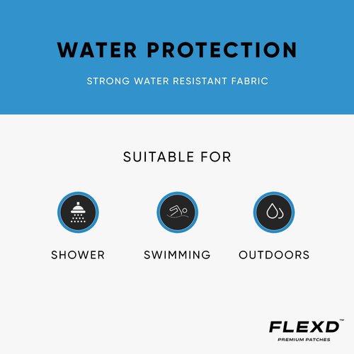 Flexd - Libre 3 Sensor Covers Waterproof, Freestyle Adhesive Patches (Pack of 30) Round, Tan