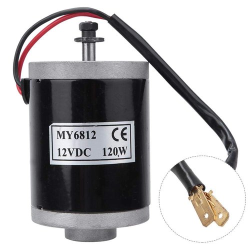 Ktsxxops Brushed Motor, MY6812 12V 120W High Speed Electric Scooter Motor with 9 Tooth, Brush Motor DC for Electric Folding Scooters, Mini Dirt Bike Part Replacement