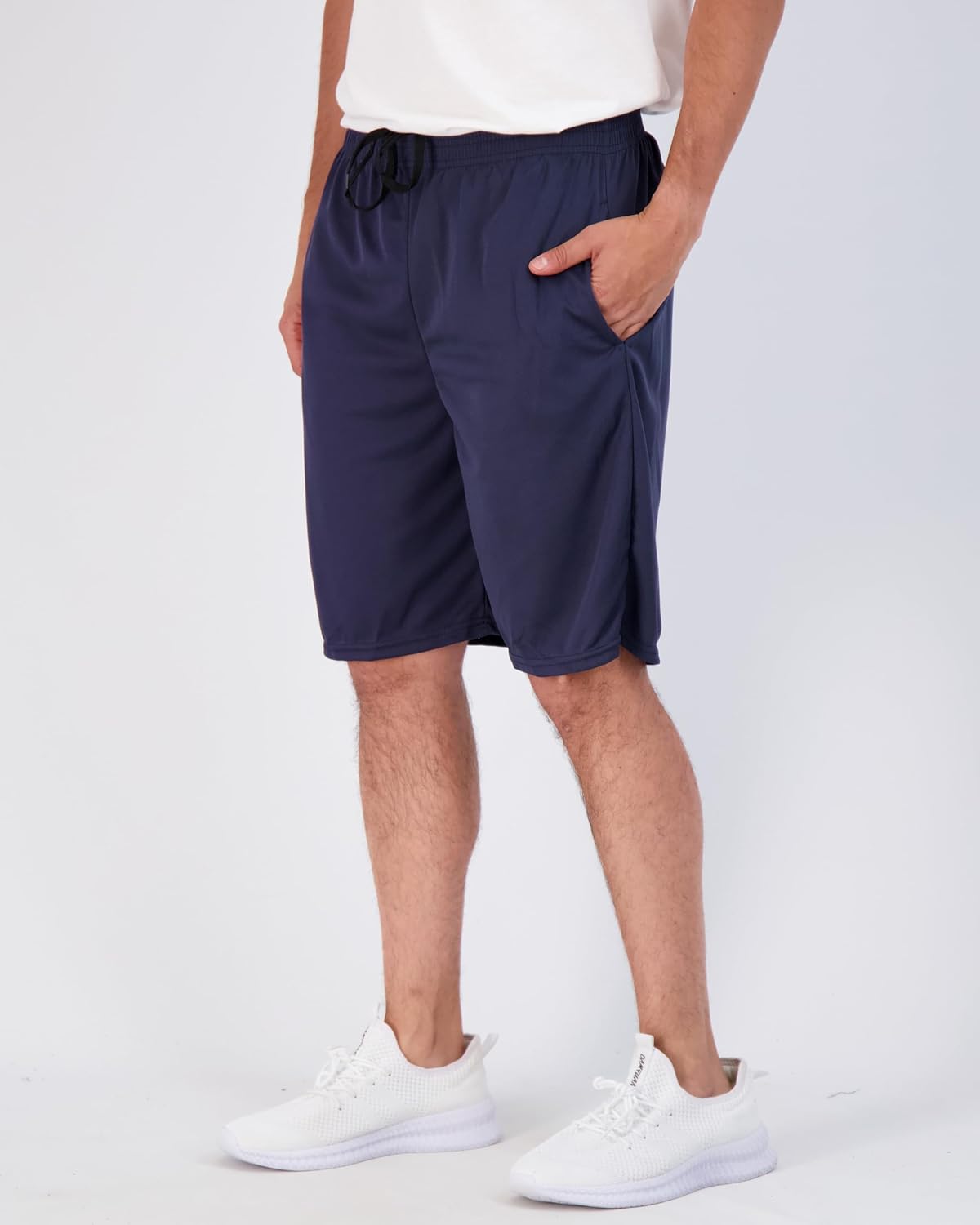 Real Essentials Men's 9" Mesh Basketball Shorts - 3 Pack | Athletic Gym Shorts with Pockets (S-3X)