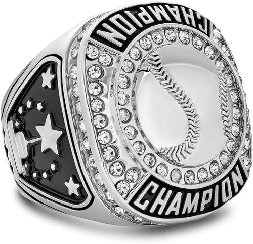 Express Medals Baseball Champion Trophy Rings - 1 to 12 Pack, Perfect for Awards