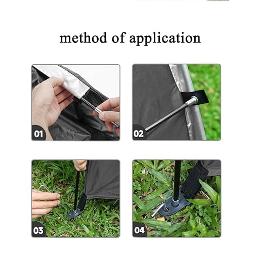 210D Oxford Bike Tent for Outdoor, Waterproof 2 Bikes Storage Shelter Shed, UV Resistant Bicycle Cover for Rain Sun Protection, Easy Setup for Garden for Bike,Motorcycle Shelter (78.7x33.5x65inch)