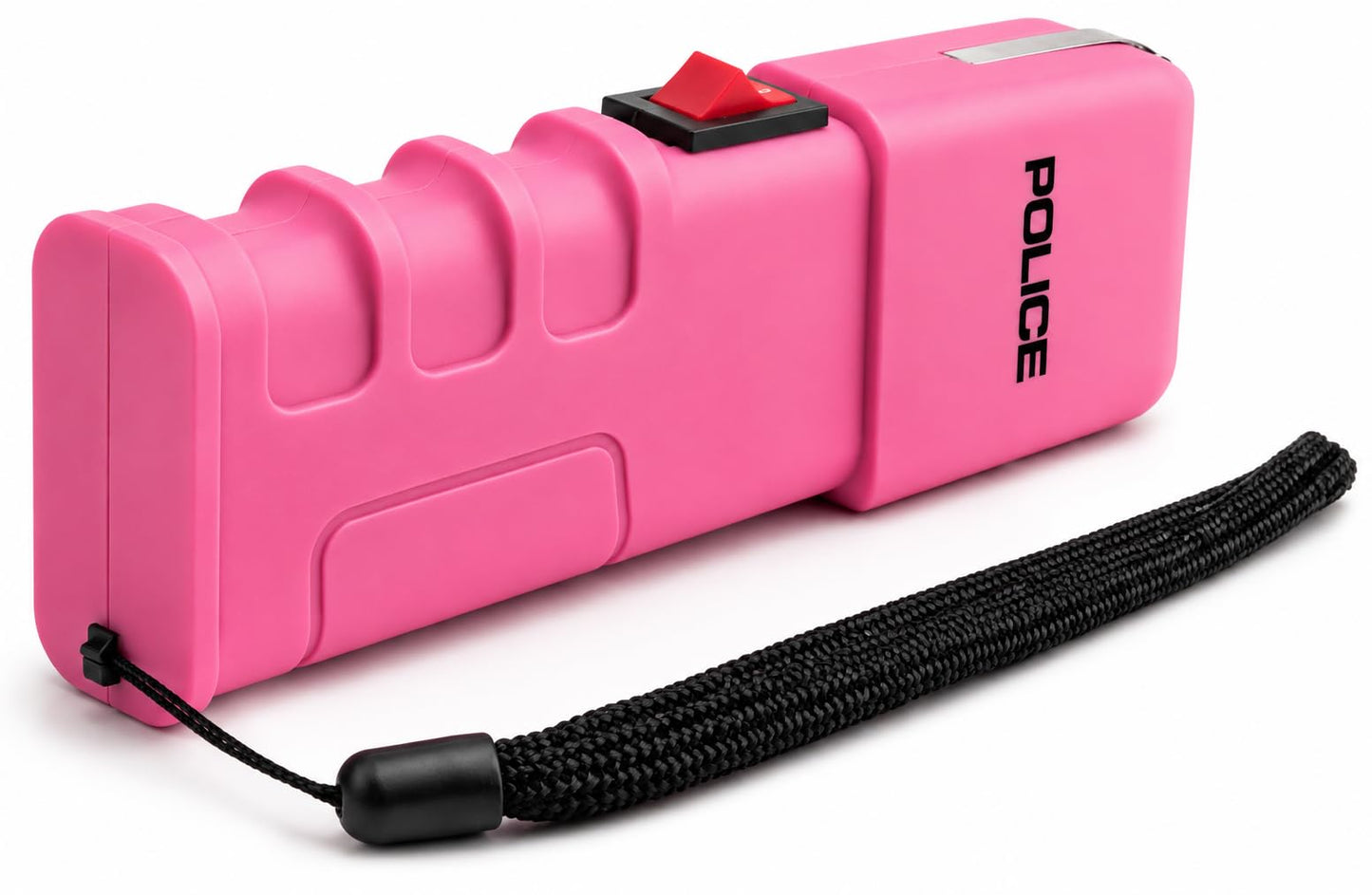POLICE Stun Gun for Self Defense 928 - High Voltage Rechargeable with LED Flashlight, Compact & Heavy Duty, Personal Security for Women - Pink