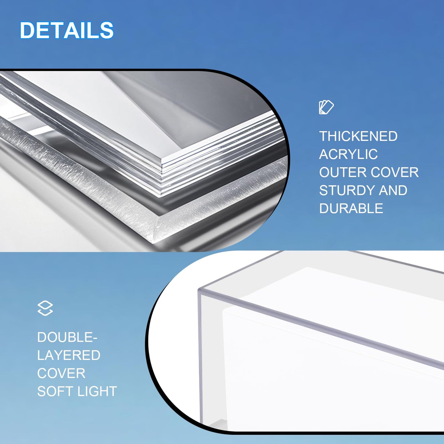 ledmo Outdoor Wall Lights 1800Lm Modern Outdoor Porch Light 6000K Bright Lighting Black Exterior Lighting Fixture Waterproof Christmas Fixture for House,Patio,Garage,Backyard，Hallway (2 Pack)