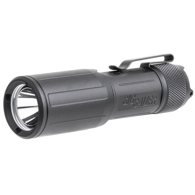 Sig Sauer Foxtrot-EDC 1350 Lumens Durable Waterproof Tactical Handheld Flashlight with Metal Deep Carry Pocket Clip, Copmact