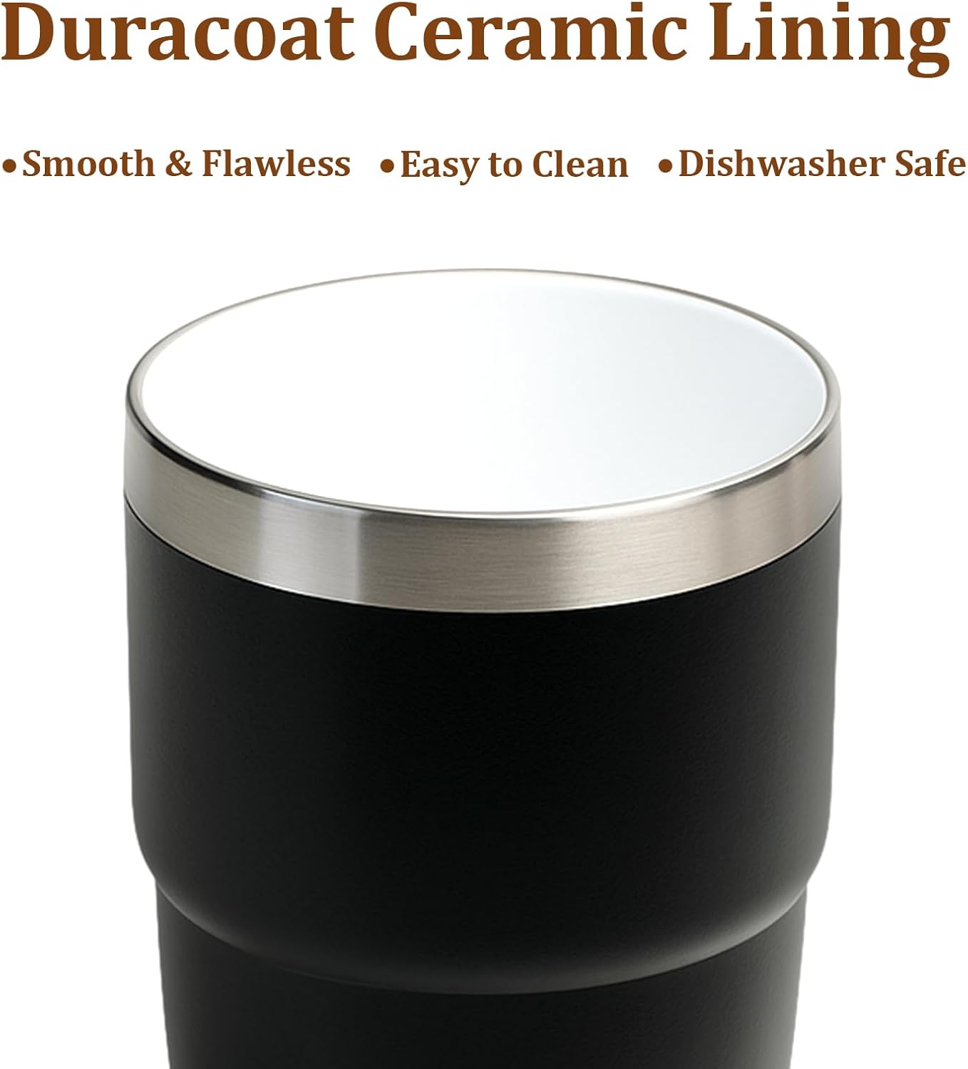 Zenbo Stackable Espresso Cups - 8 oz Ceramic-Lined Stainless Steel Tumblers | Double-Wall Insulated, Dishwasher Safe (Sage Green - 2 Pack)
