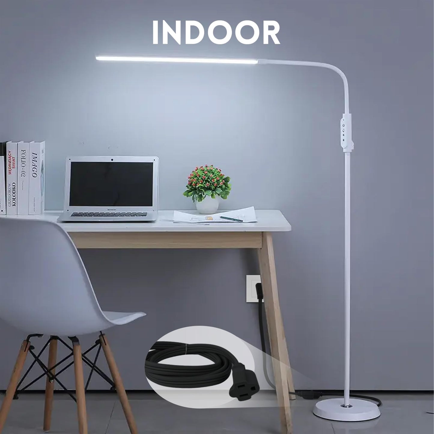 Zorky 6 ft Flat Plug Black Extension Cord，14/3 SPT-3 Heavy Duty Appliance Extension Cord-Extension Cable with 3 Prong Grounded Plug for Safety - for Appliance,Refrigerator, Space Heater