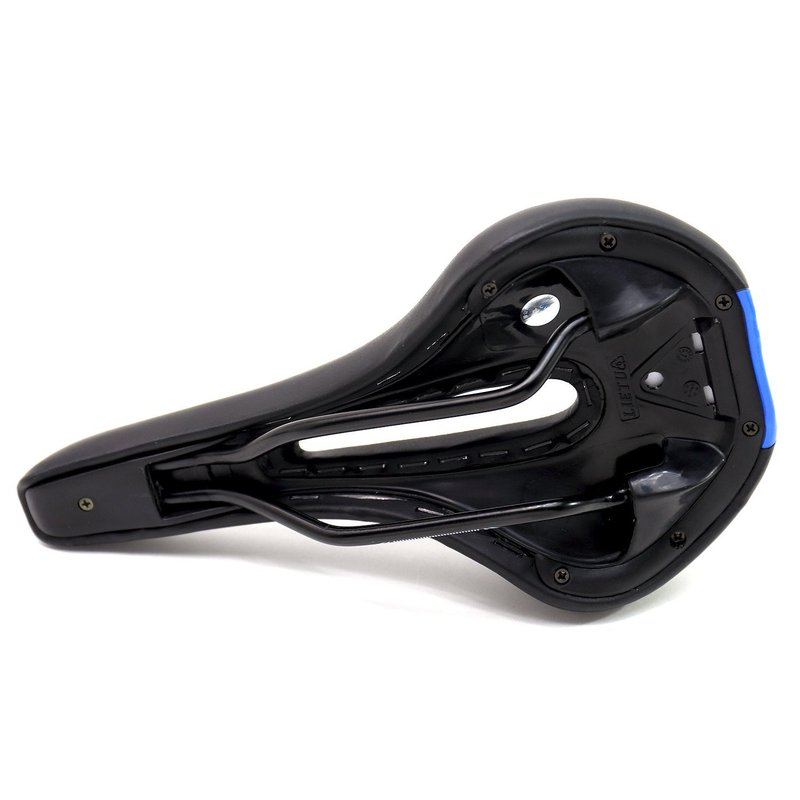 VINQLIQ® Professional Bike Saddle Bicycle Comfort Seat Cushion Pad Shockproof Ergonomic Design for Cycling, Mountain Bike, MTB, Road Bike, BMX, Folding Bike (Black and Blue)