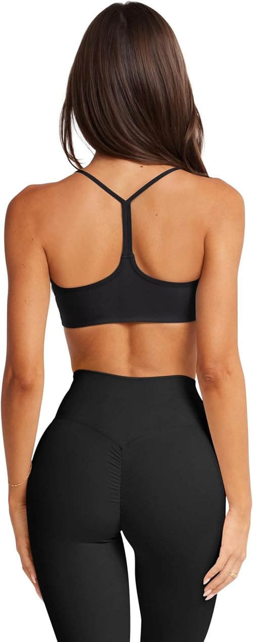 LASLULU Women's Y-Back Sports Bra - Padded Racerback for Ultimate Comfort | Ideal for Yoga & Gym Workouts