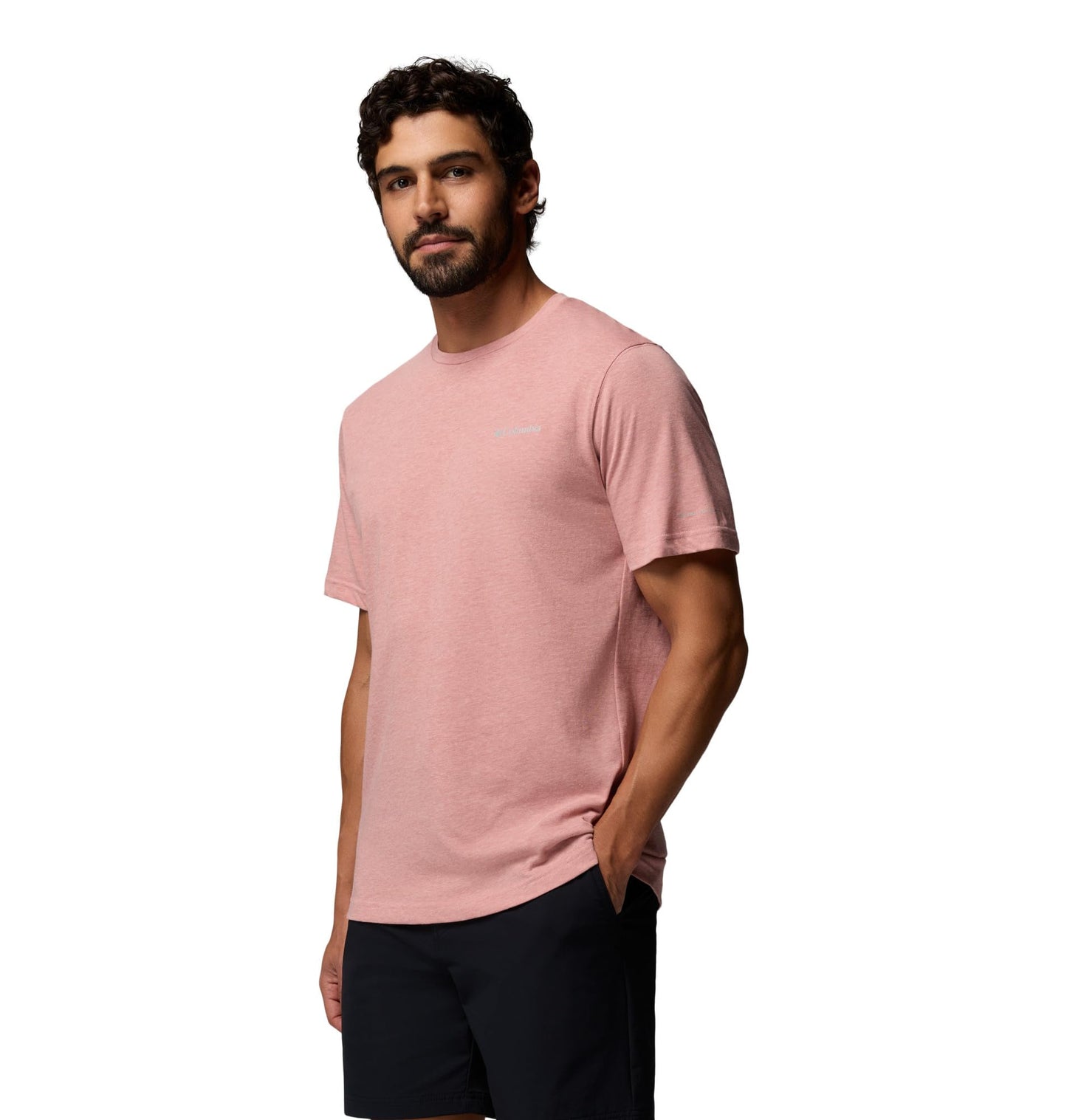 Columbia Men's Thistletown Hills Short Sleeve T-Shirt, Washed Red/Heather, 1X