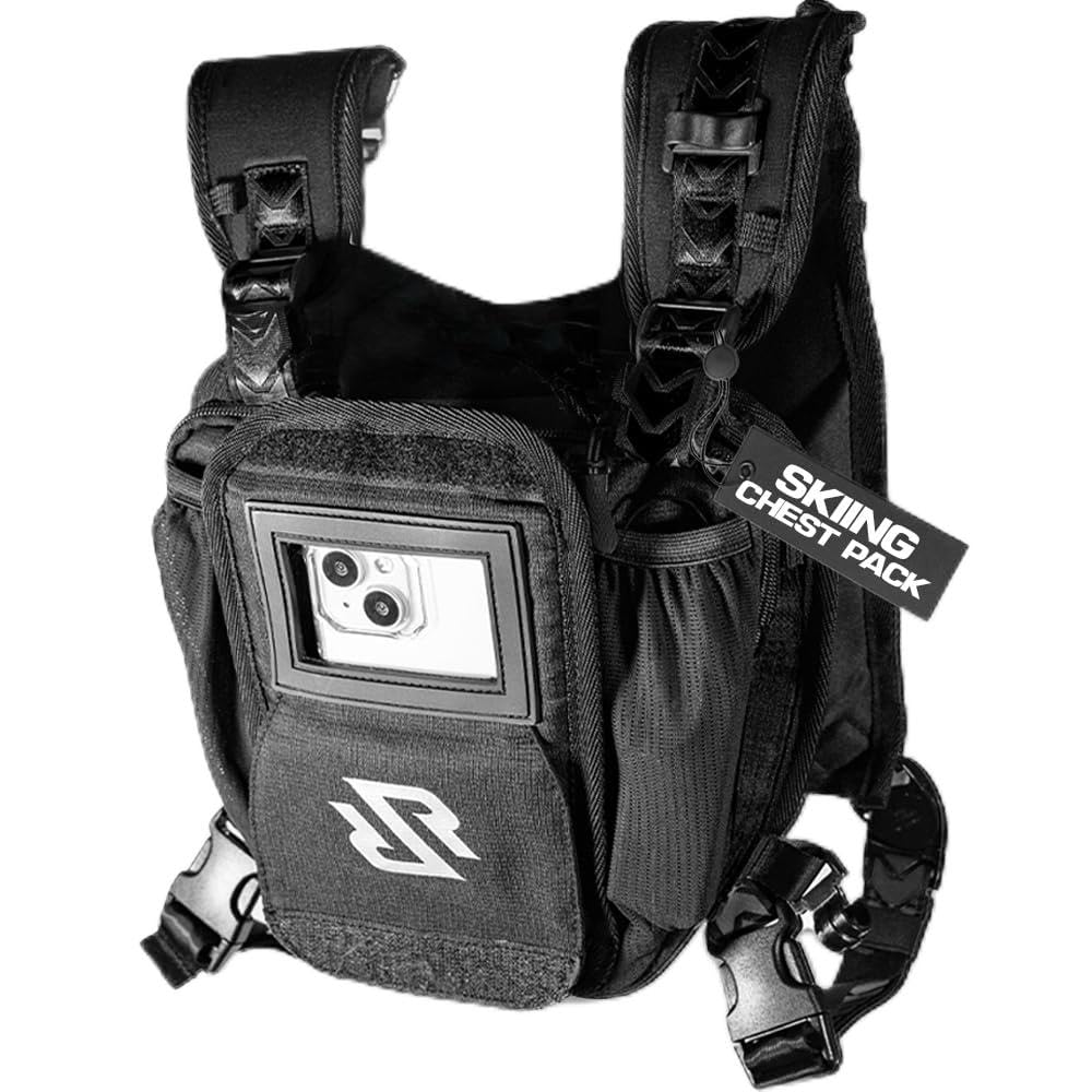 RaveRunner® Ski & Snowboard Chest Pack – Slim Chest Pack for Skiing