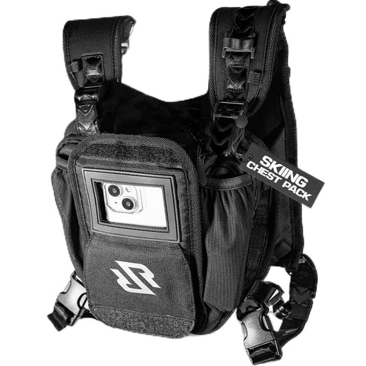 RaveRunner® Ski & Snowboard Chest Pack – Slim Chest Pack for Skiing