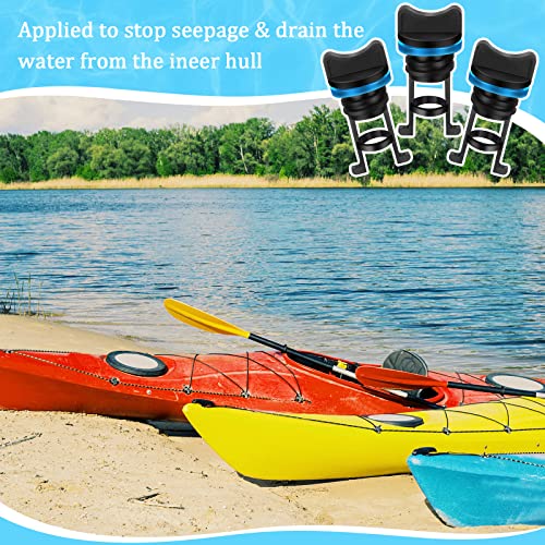 Kayak Drain Plug Kit - 2 Nylon Thread Plugs for Canoes & Boats