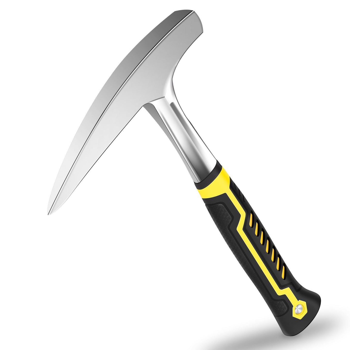 SLNIHAMS 22oz Rock Pick Hammer – One-Piece Forged Geology Hammer with Pointed Tip & Anti-Vibration Grip – Ideal for Rockhounding, Fossil Hunting, and Masonry Work