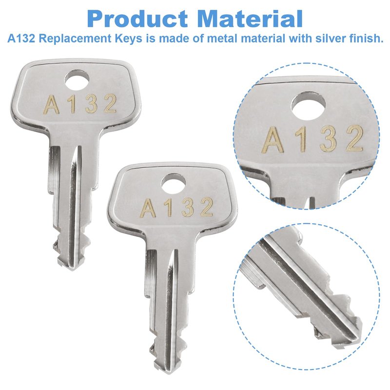 A132 SKS roof Rack Key,Yakima Replacement Key,Replacement Keys for Yakima SKS Ski,Roof Racks,Cargo Box,Carrier Racks and Crossbars with Code Series A132[2 pcs]